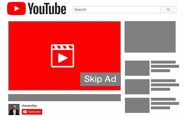 تبلیغات ویدیوئی قابل رد کردن یوتیوب